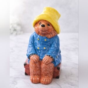Vintage (1978) Paddington Bear Coin Bank Gorham Japan Ceramic Figurine